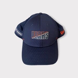 Chicago Bears navy & orange Bears logo training baseball cap